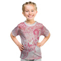 Australia Personalized Kid T Shirt Breast Cancer Pink Ribbon - Marble Roses