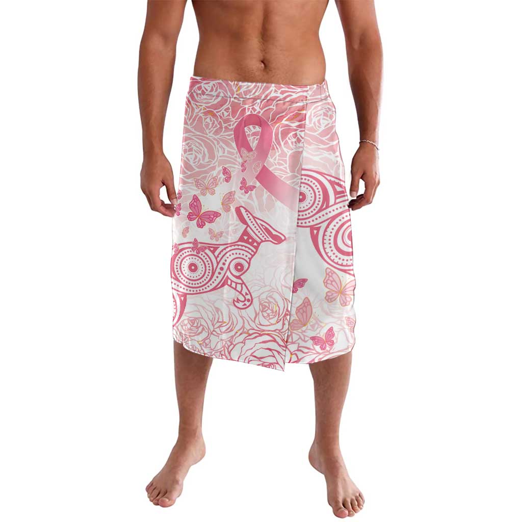 Australia Personalized Lavalava Breast Cancer Pink Ribbon - Marble Roses