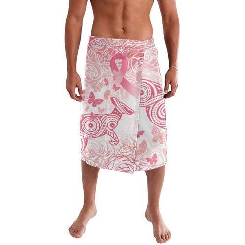 Australia Personalized Lavalava Breast Cancer Pink Ribbon - Marble Roses