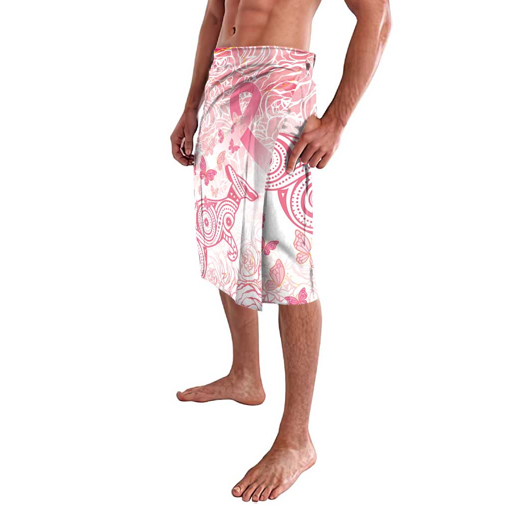 Australia Personalized Lavalava Breast Cancer Pink Ribbon - Marble Roses