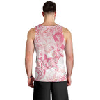 Australia Personalized Men Tank Top Breast Cancer Pink Ribbon - Marble Roses