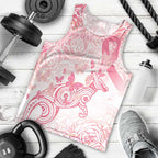 Australia Personalized Men Tank Top Breast Cancer Pink Ribbon - Marble Roses