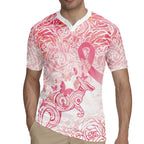 Australia Personalized Rugby Jersey Breast Cancer Pink Ribbon - Marble Roses