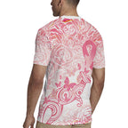 Australia Personalized Rugby Jersey Breast Cancer Pink Ribbon - Marble Roses