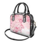 Australia Personalized Shoulder Handbag Breast Cancer Pink Ribbon - Marble Roses
