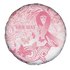Australia Personalized Spare Tire Cover Breast Cancer Pink Ribbon - Marble Roses