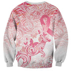Australia Personalized Sweatshirt Breast Cancer Pink Ribbon - Marble Roses