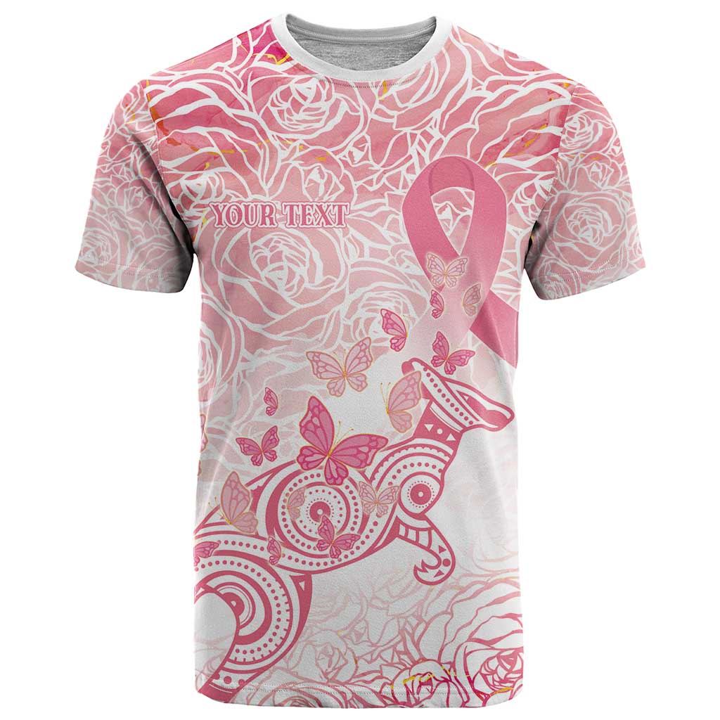 Australia Personalized T Shirt Breast Cancer Pink Ribbon - Marble Roses