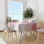 Australia Personalized Tablecloth Breast Cancer Pink Ribbon - Marble Roses