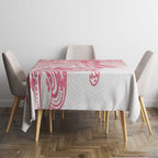 Australia Personalized Tablecloth Breast Cancer Pink Ribbon - Marble Roses