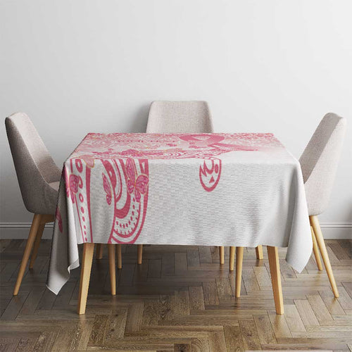 Australia Personalized Tablecloth Breast Cancer Pink Ribbon - Marble Roses