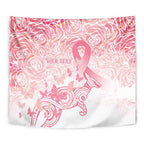 Australia Personalized Tapestry Breast Cancer Pink Ribbon - Marble Roses