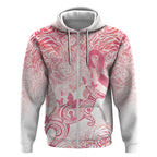 Australia Personalized Zip Hoodie Breast Cancer Pink Ribbon - Marble Roses