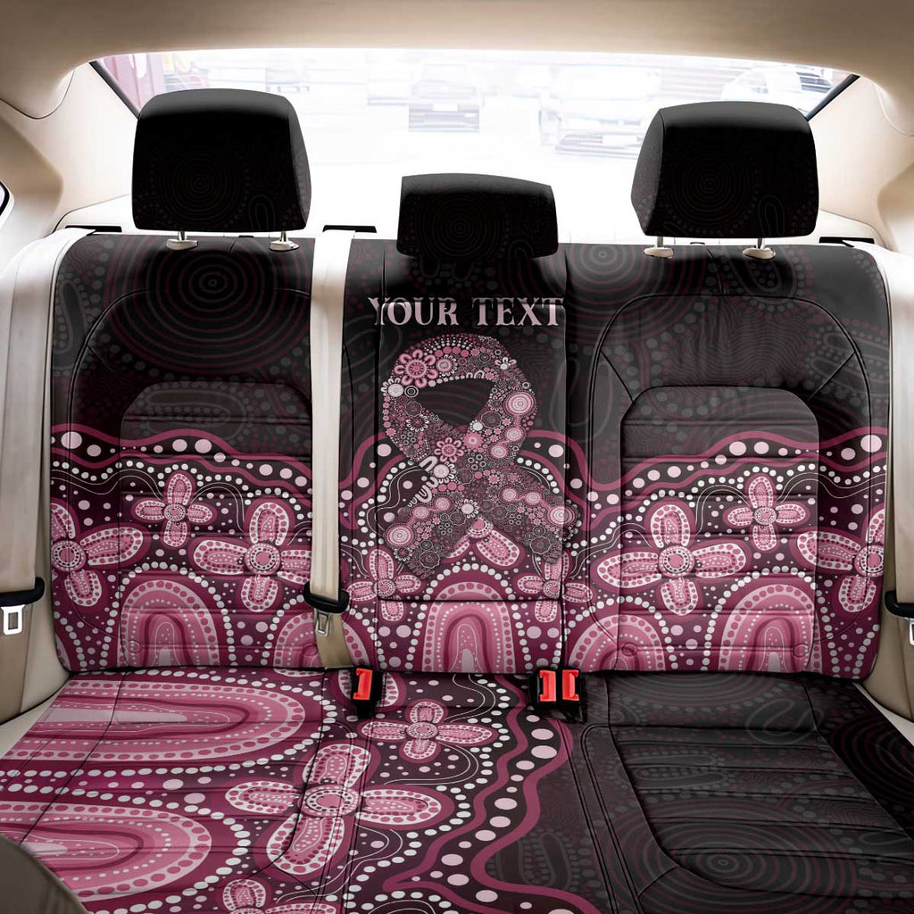 Australia Indigenous Personalized Back Car Seat Cover Aboriginal Pink Ribbon Art