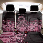 Australia Indigenous Personalized Back Car Seat Cover Aboriginal Pink Ribbon Art
