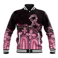 Australia Indigenous Personalized Baseball Jacket Aboriginal Pink Ribbon Art
