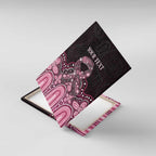 Australia Indigenous Personalized Canvas Wall Art Aboriginal Pink Ribbon Art