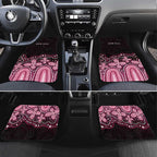 Australia Indigenous Personalized Car Mats Aboriginal Pink Ribbon Art