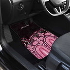 Australia Indigenous Personalized Car Mats Aboriginal Pink Ribbon Art