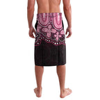 Australia Indigenous Personalized Lavalava Aboriginal Pink Ribbon Art