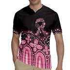 Australia Indigenous Personalized Rugby Jersey Aboriginal Pink Ribbon Art