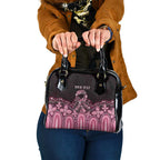 Australia Indigenous Personalized Shoulder Handbag Aboriginal Pink Ribbon Art