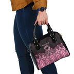 Australia Indigenous Personalized Shoulder Handbag Aboriginal Pink Ribbon Art