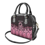 Australia Indigenous Personalized Shoulder Handbag Aboriginal Pink Ribbon Art
