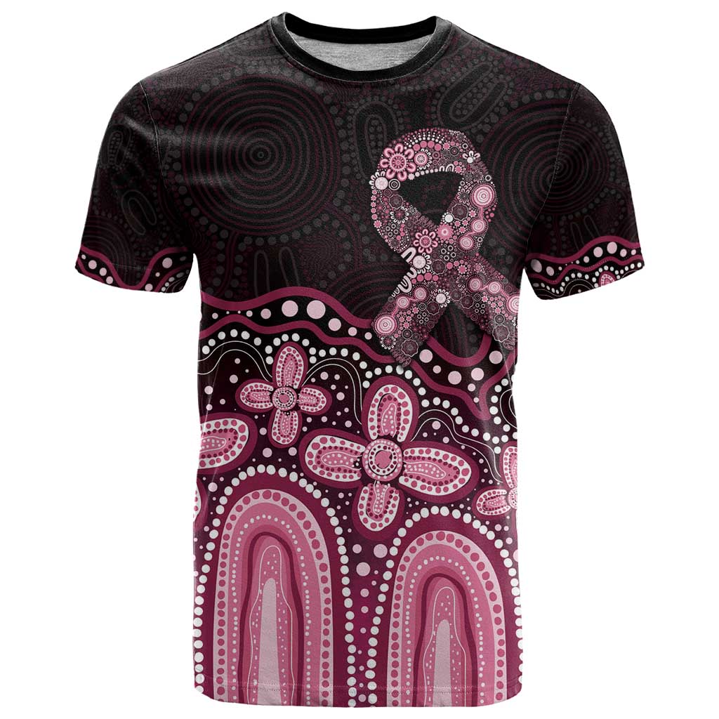Australia Indigenous Personalized T Shirt Aboriginal Pink Ribbon Art