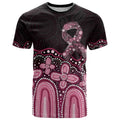 Australia Indigenous Personalized T Shirt Aboriginal Pink Ribbon Art