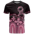 Australia Indigenous Personalized T Shirt Aboriginal Pink Ribbon Art