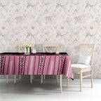 Australia Indigenous Personalized Tablecloth Aboriginal Pink Ribbon Art