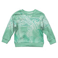 Aotearoa Maori Koru Curves Kid Ugly Christmas Sweater Silver Ferns - Mint