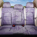 Aotearoa Maori Koru Curves Back Car Seat Cover Silver Ferns - Amethyst