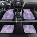 Aotearoa Maori Koru Curves Car Mats Silver Ferns - Amethyst