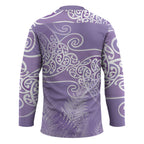 Aotearoa Maori Koru Curves Hockey Jersey Silver Ferns - Amethyst