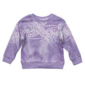 Aotearoa Maori Koru Curves Kid Ugly Christmas Sweater Silver Ferns - Amethyst