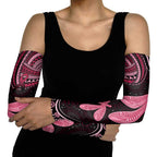 Australia Indigenous Mix Polynesian Arm Sleeves Pink Ribbon and Dragonflies - Aussie Hoodie