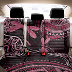 Australia Indigenous Mix Polynesian Back Car Seat Cover Pink Ribbon and Dragonflies - Aussie Hoodie