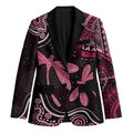 Australia Indigenous Mix Polynesian Blazer Pink Ribbon and Dragonflies - Aussie Hoodie
