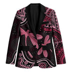 Australia Indigenous Mix Polynesian Blazer Pink Ribbon and Dragonflies - Aussie Hoodie