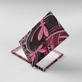 Australia Indigenous Mix Polynesian Canvas Wall Art Pink Ribbon and Dragonflies - Aussie Hoodie