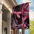 Australia Indigenous Mix Polynesian Garden Flag Pink Ribbon and Dragonflies - Aussie Hoodie