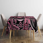 Australia Indigenous Mix Polynesian Tablecloth Pink Ribbon and Dragonflies - Aussie Hoodie