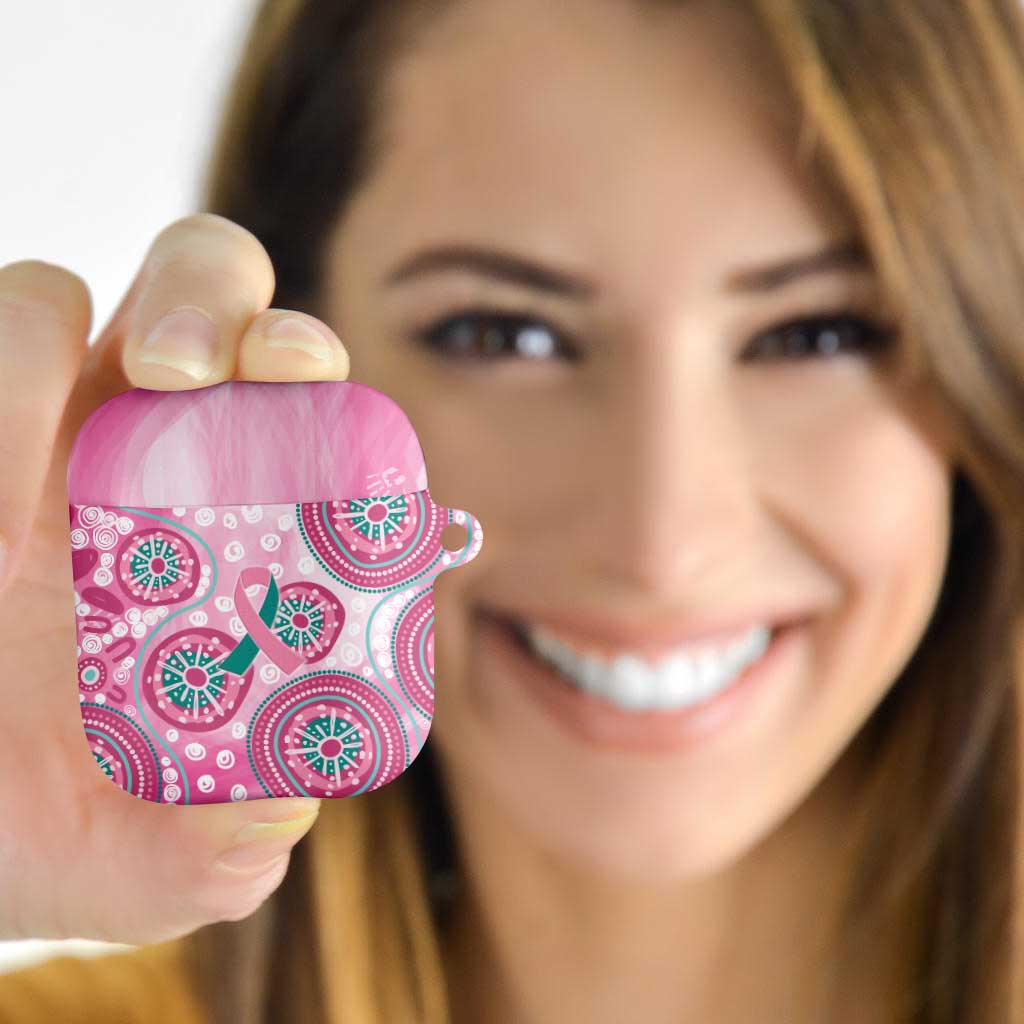 Hereditary Breast Cancer Awareness Australia Indigenous AirPods Case Previvor - Aussie Hoodie