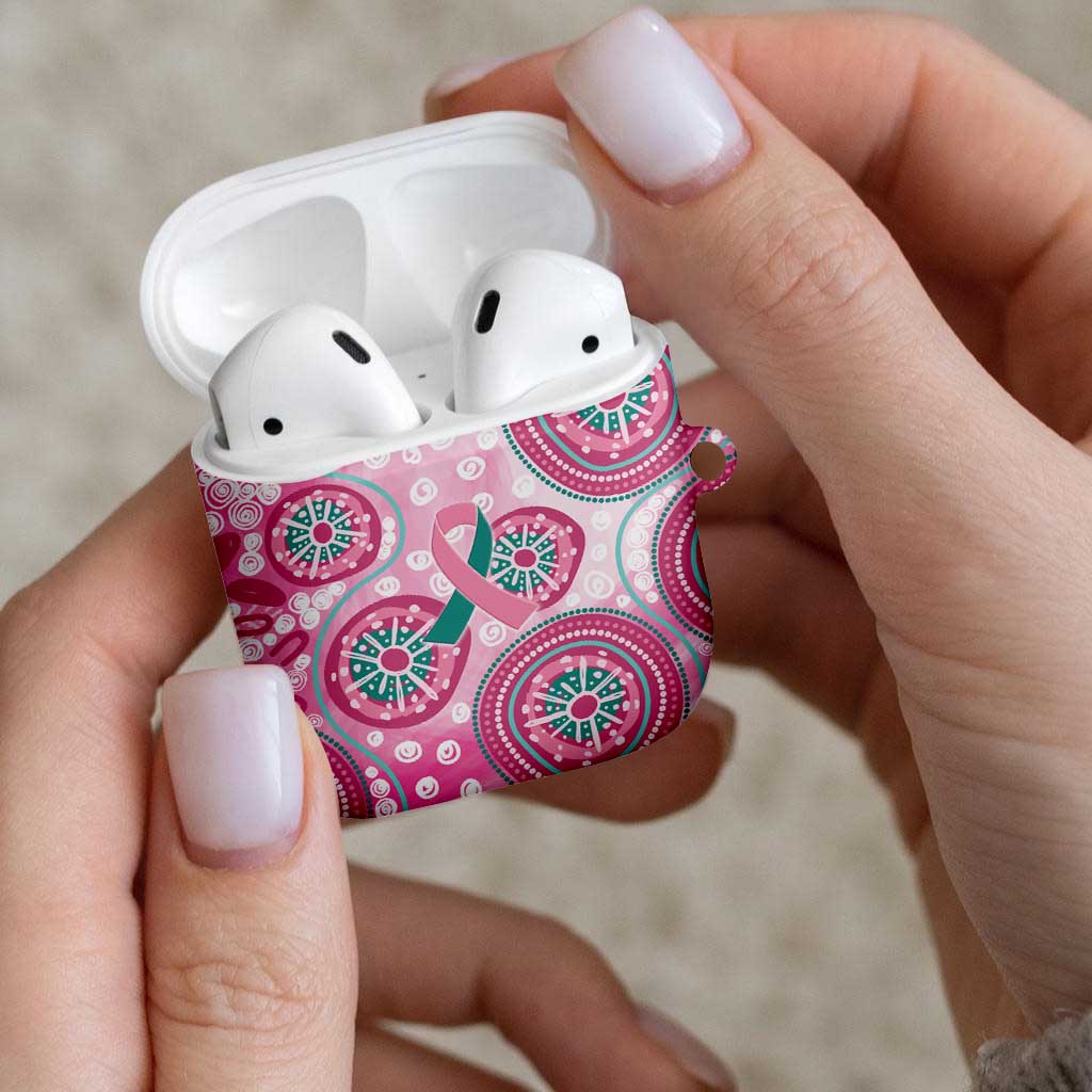 Hereditary Breast Cancer Awareness Australia Indigenous AirPods Case Previvor - Aussie Hoodie