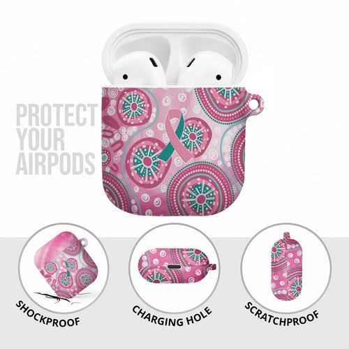 Hereditary Breast Cancer Awareness Australia Indigenous AirPods Case Previvor - Aussie Hoodie