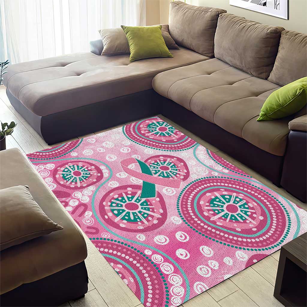 Hereditary Breast Cancer Awareness Australia Indigenous Area Rug Previvor - Aussie Hoodie