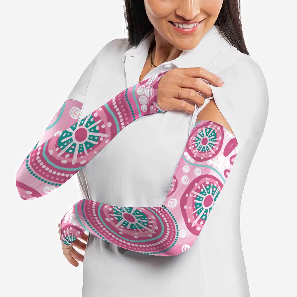 Hereditary Breast Cancer Awareness Australia Indigenous Arm Sleeves Previvor - Aussie Hoodie