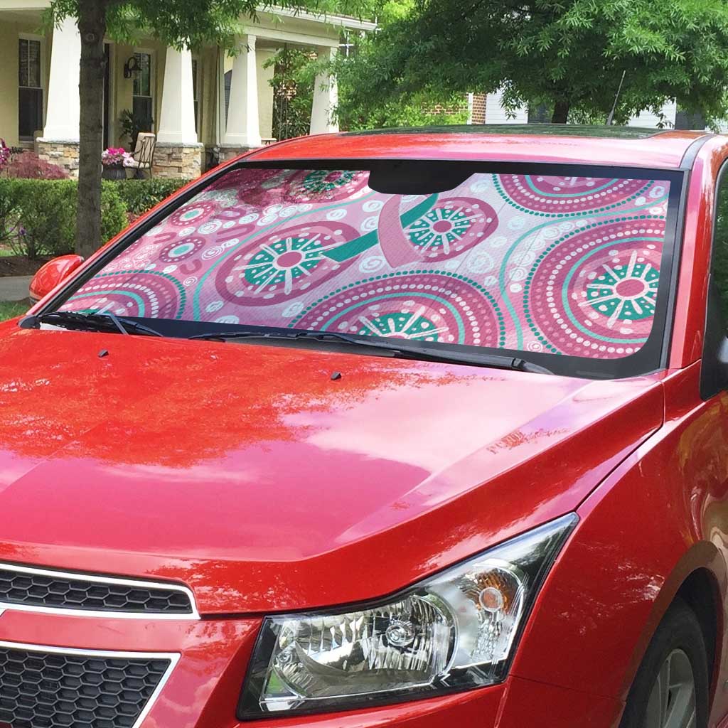 Hereditary Breast Cancer Awareness Australia Indigenous Auto Sun Shade Previvor - Aussie Hoodie